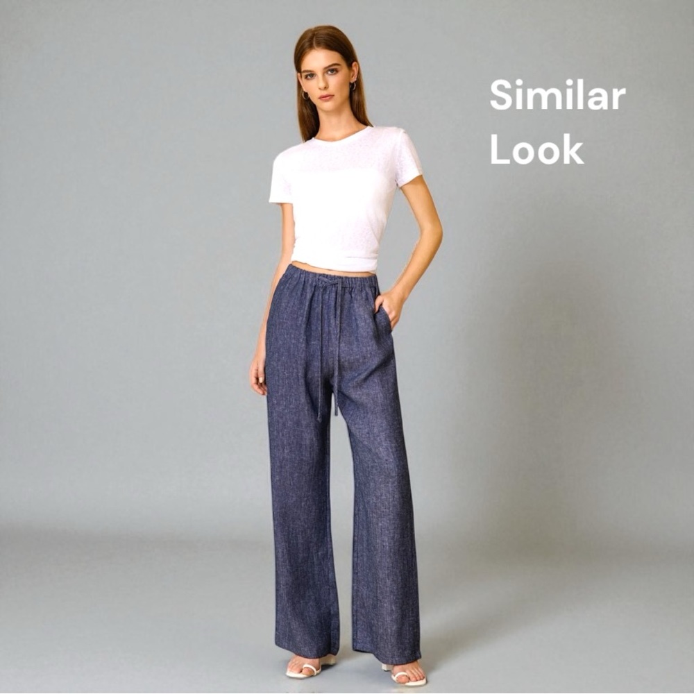 Shosho Charcoal Wide-Leg Pants for Women